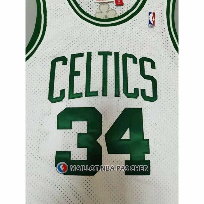 Maillot Boston Celtics Paul Pierce NO 34 Mitchell & Ness 2007-08 Blanc